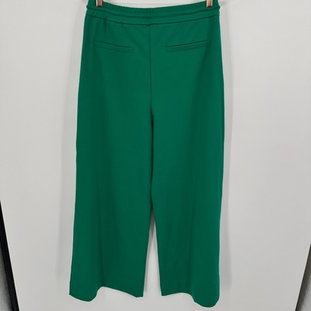 Green Wide-Leg Drawstring Pants - Picture 4 of 4
